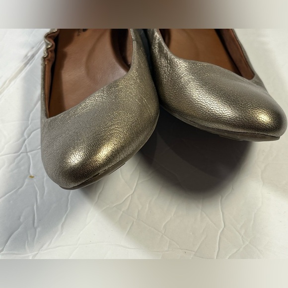 Korks by Kork Ease leather Julie gold/brass ballet flats shoe comfort 38.5/7.5 - Picture 4 of 8